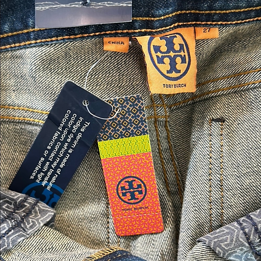 Tory Burch Women's Blue Boot Cut Jeans - Picture 7 of 13